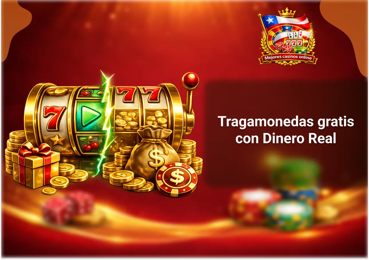 Tragamonedas gratis y con dinero real en Chile con bonos apuestas seguras y giros gratis
