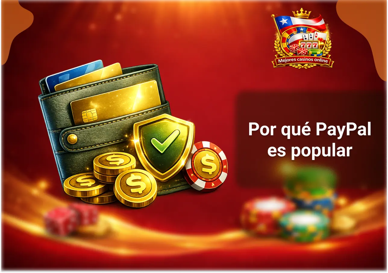 Actualmente, los usuarios chilenos prefieren algún casino PayPal para realizar las recargas de fondos y apostar. Son múltiples las ventajas que ofrecen como seguridad extra en operaciones financieras al no requerir compartir los datos bancarios y la velocidad de las mismas. Además, de ser una plataforma de reconocido prestigio mundial. Aunado a lo mencionado anteriormente, se ejecuta con facilidad en dispositivos de escritorio y mediante la aplicación móvil disponible en los diferentes sistemas operativos.
